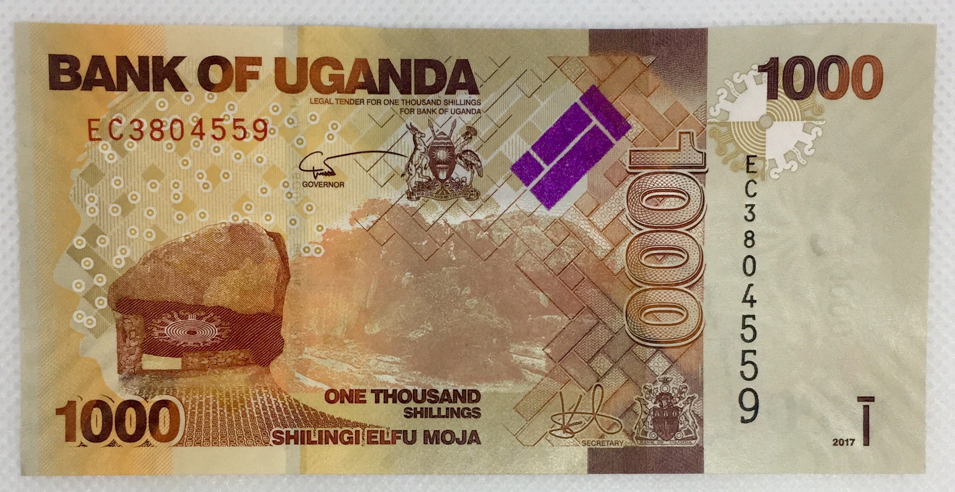 UGANDA | 1000 SHILLINGS 2017 BANKNOTE UNC