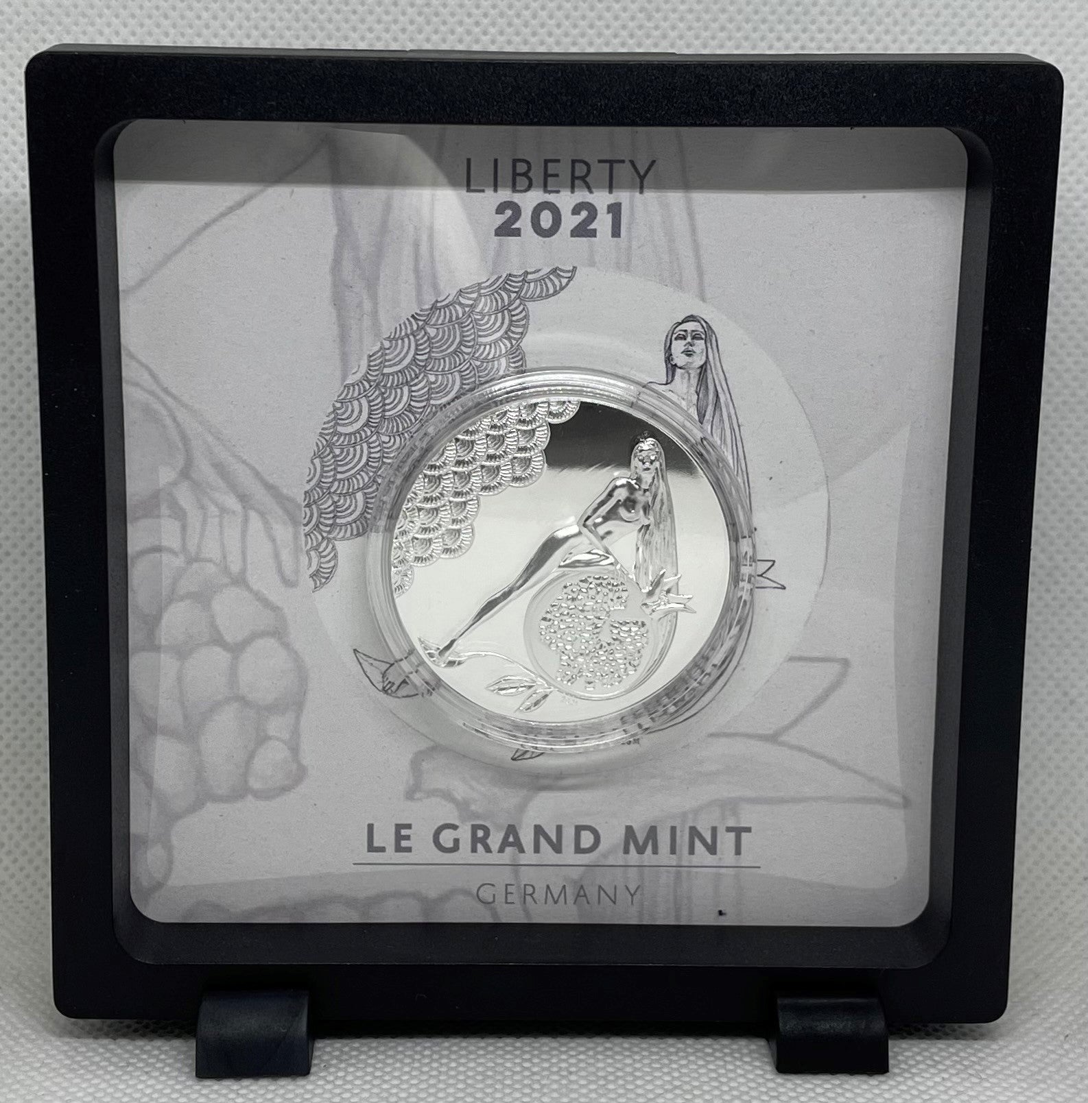Liberty 2021 | 1 Oz 9999 Silver Coin | High Relief PP w/ COA & FF - Le Grand Mint