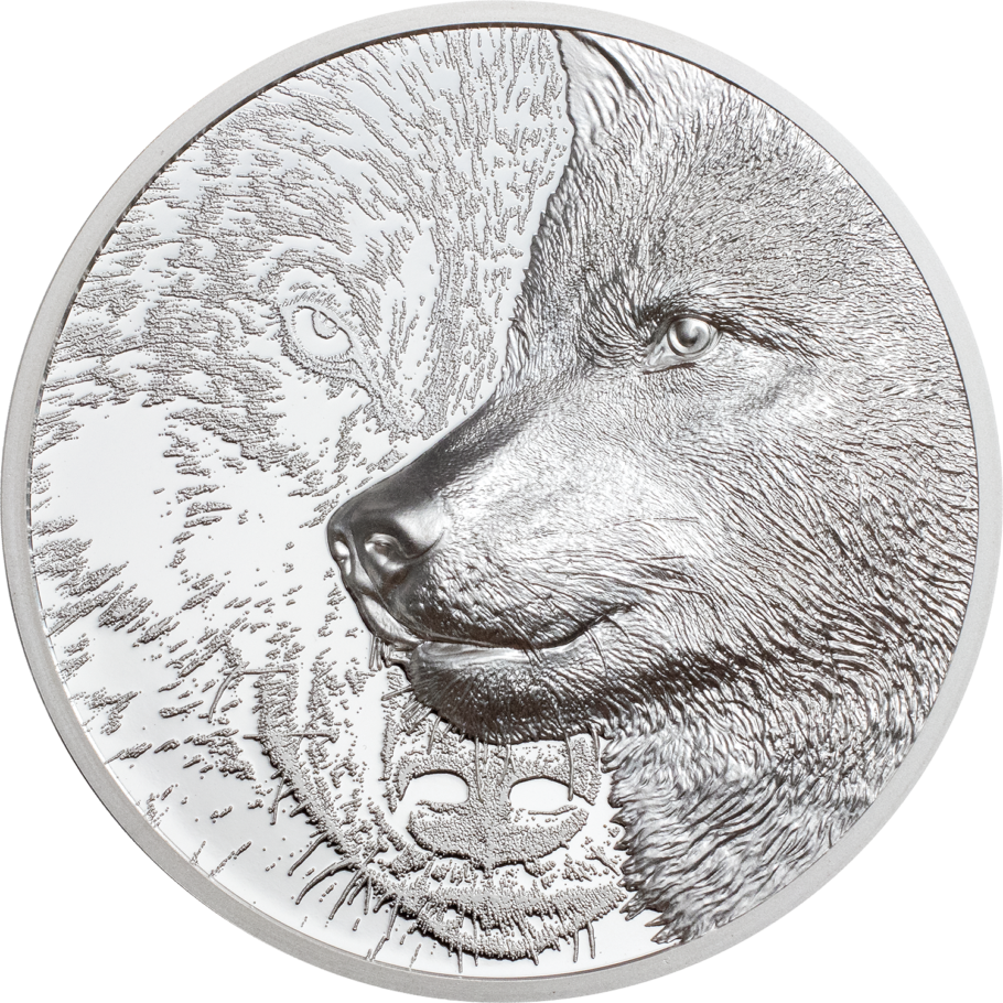 Mystic Wolf 1 oz 999 Silbermünze | Ultra High Relief Proof "Wild Mongolia" - Le Grand Mint
