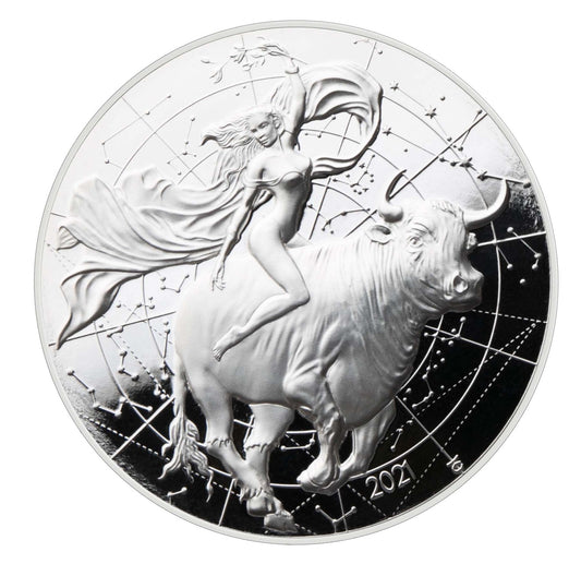 MYTHOS 2021 Myth | The seduction of europe 1 OZ 9999 Proof Silver | High Relief
