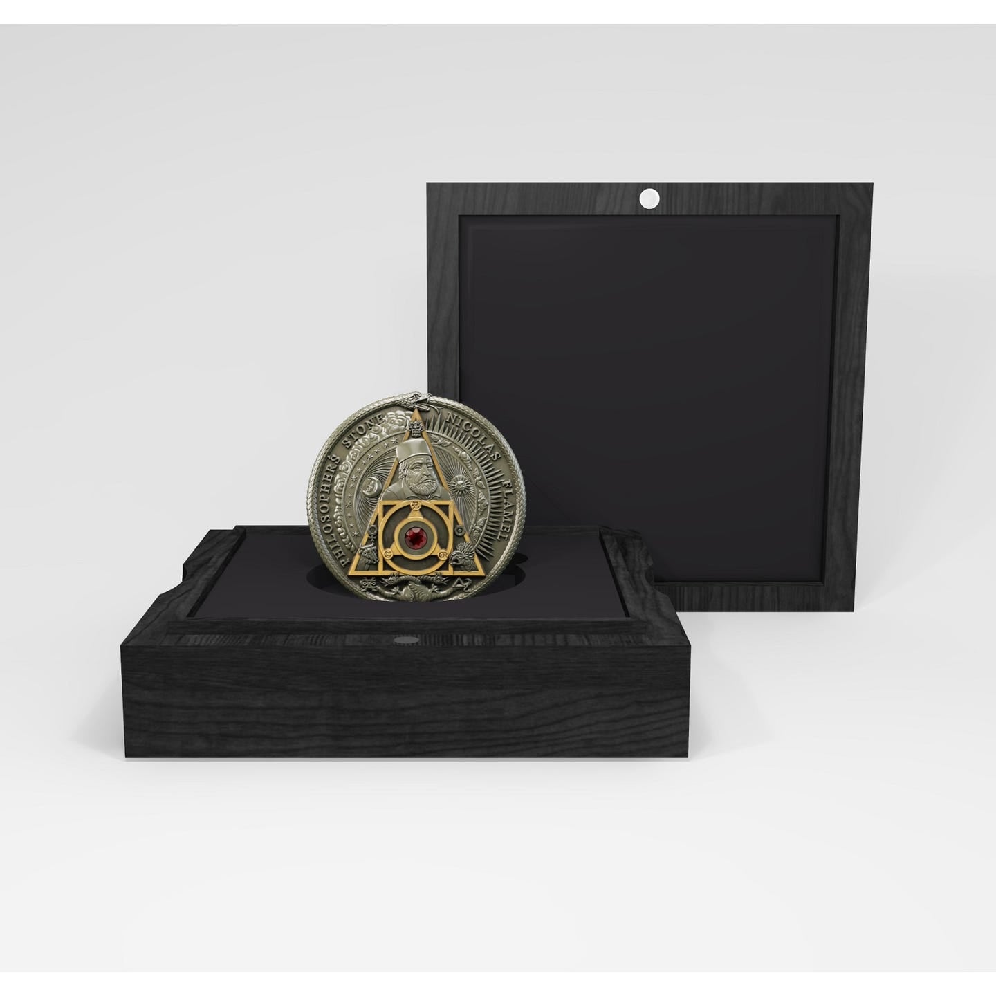 NICOLAS FLAMEL – PHILOSOPHER’S STONE 2021 $2 Silbermünze Niue 2 oz Antique finish Silver coin - Le Grand Mint