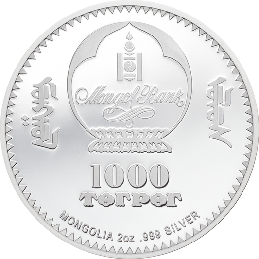 Peter Carl Fabergé | Rose Trellis | 2 oz silver 999 Silbermünze 2021 Mongolei 1000 Togrog - Le Grand Mint