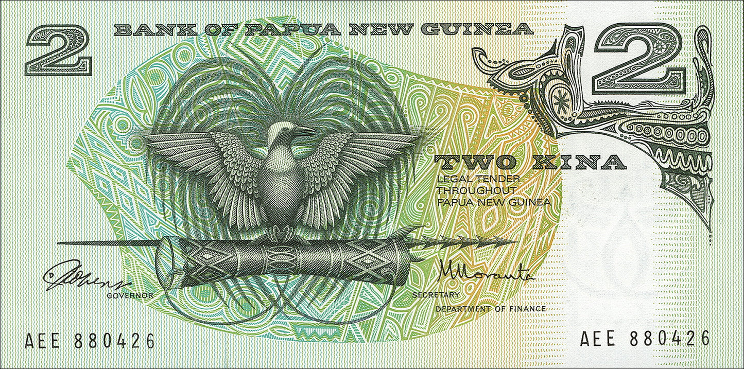 PAPUA-NEUGUINEA | 2 KINA 1975 BANKNOTE UNC
